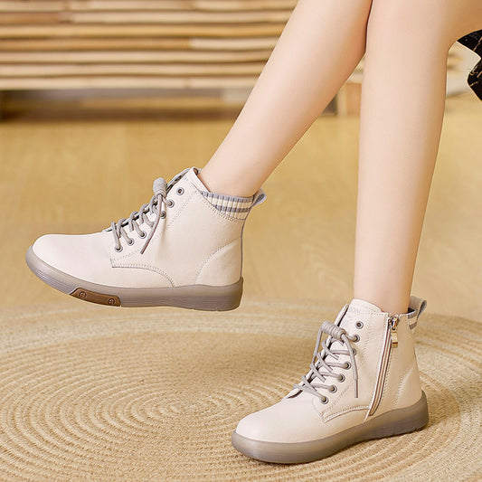 British Flat Soft Bottom Soft Surface Mom Non-slip Boots