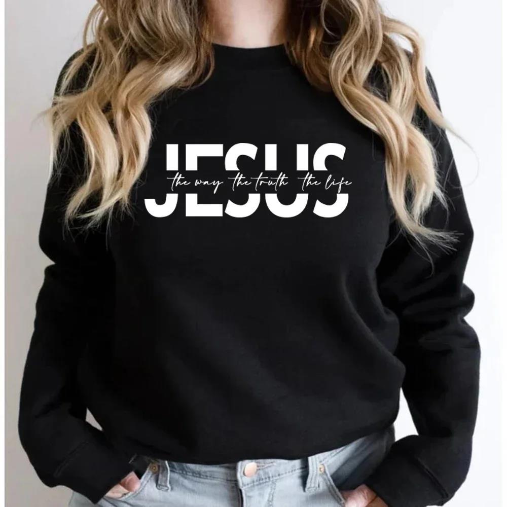Vejen Sandheden Livet Sweatshirt Kristent Hættetrøje