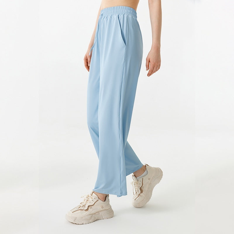 Slim Fit Breathable High Waist Workout Trousers