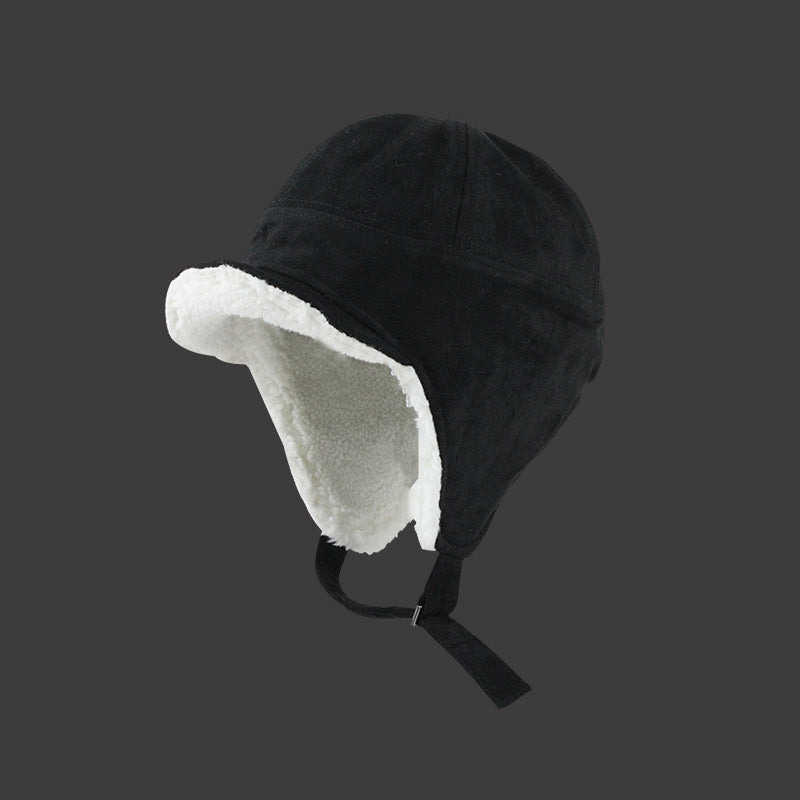 Warm Furry Pilot Locomotive Small Suede Lei Feng Hat