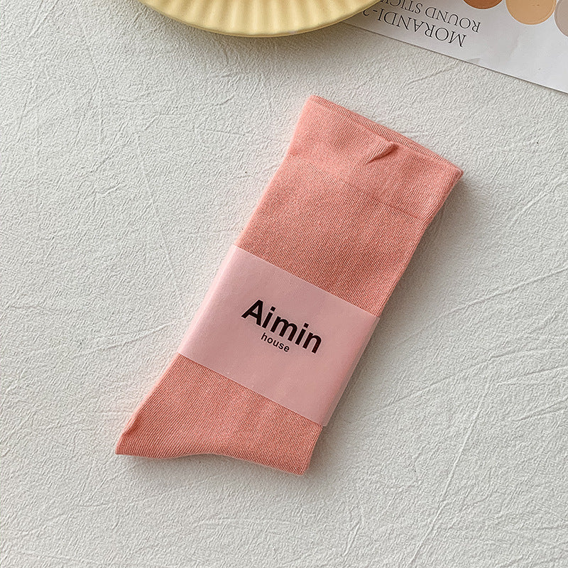 Korean Version Of Pure Cotton Ladies Socks