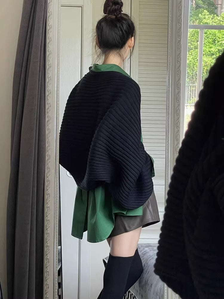 High Sense With A Set Of Sweater Shirt Two-piece Set
