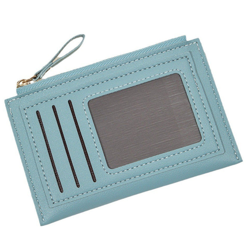 Lightweight Ultra-thin Korean Fashion Zipper Women's Short Wallet