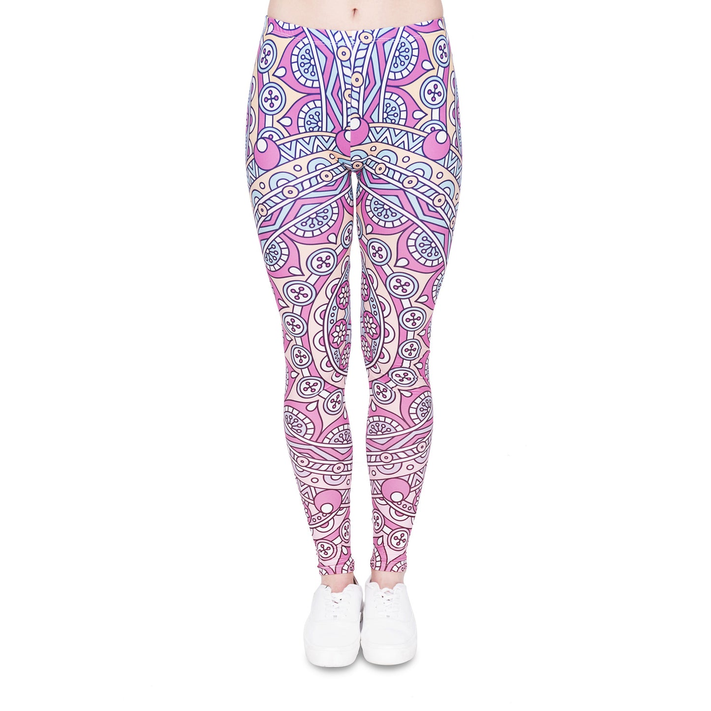 Digital printed cropped trousers