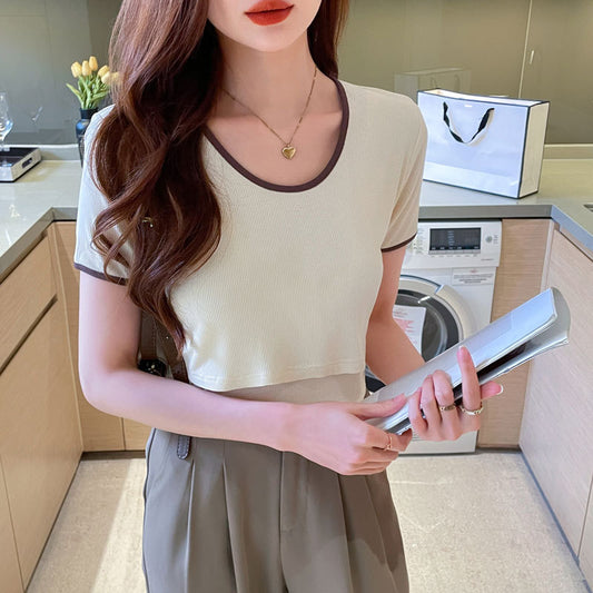 Women's Versatile Slimming Cotton Nursing T-Shirt