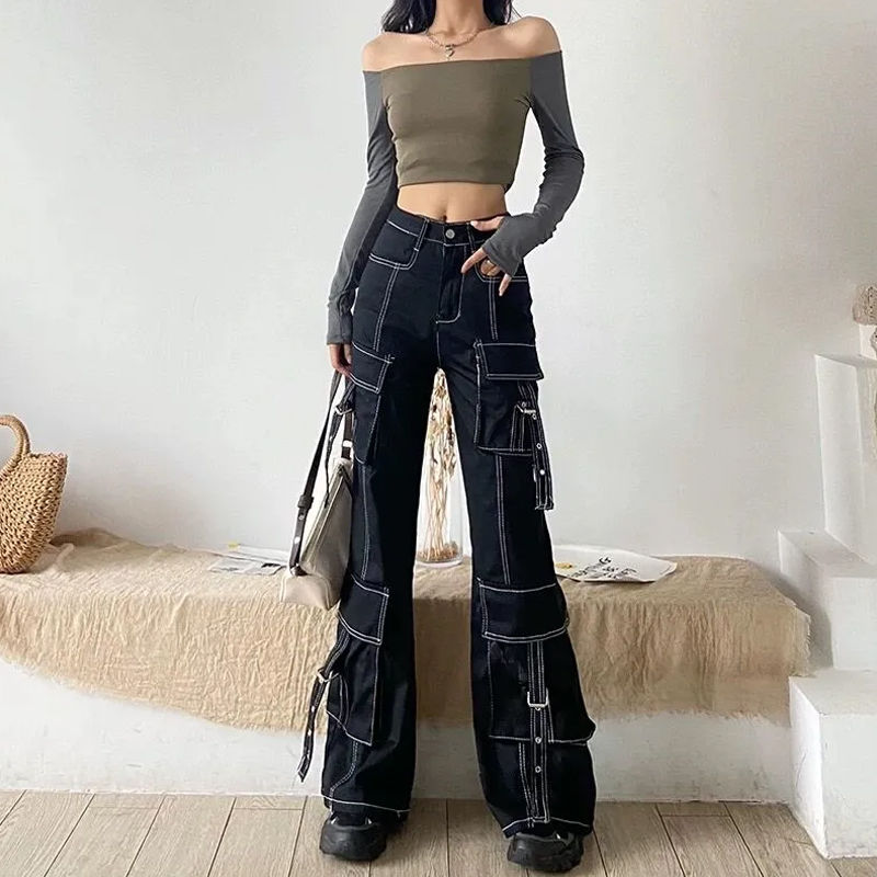 Loose Casual Wide Leg Mop Pants