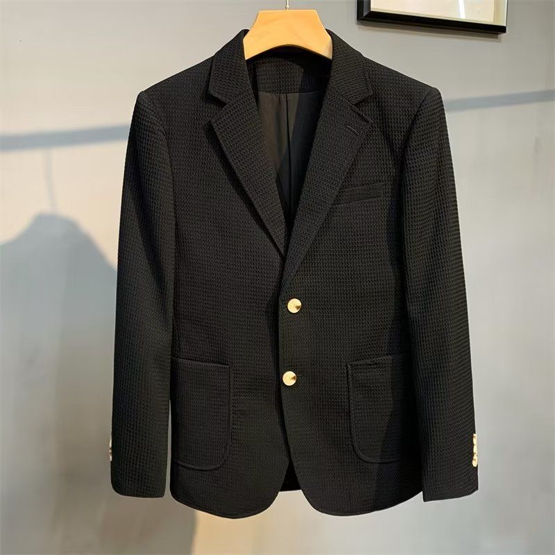 Leisure Suit Autumn Men's Slim Fit Color Business Coat