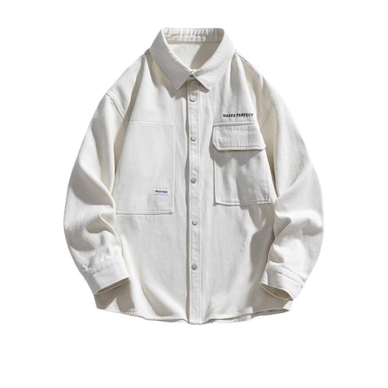 Fashion Loose Oversized Cardigan Long Sleeve Shirt Men