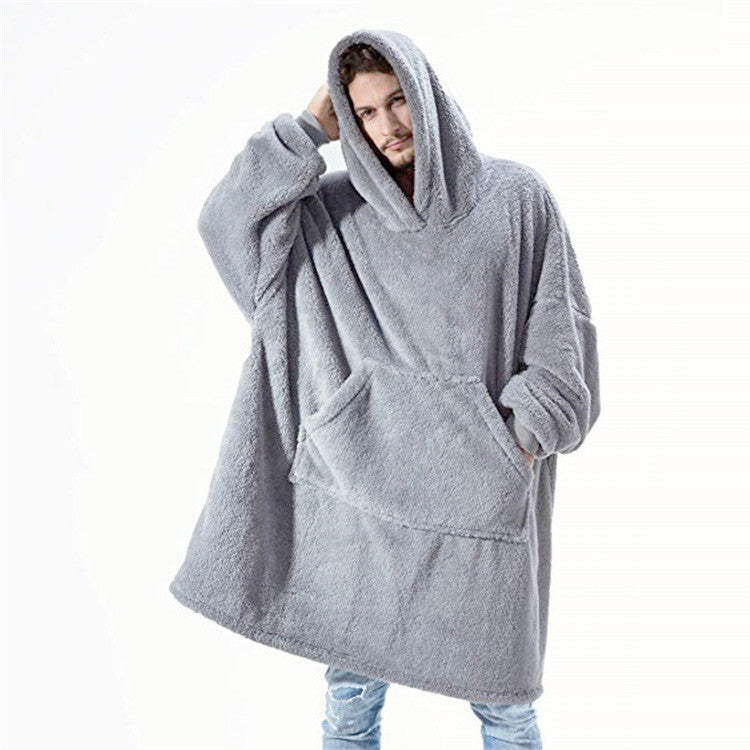 Vinter Hættetrøje Sweatshirt Med Stor Lomme Kvinder Hættetrøjer Tøj