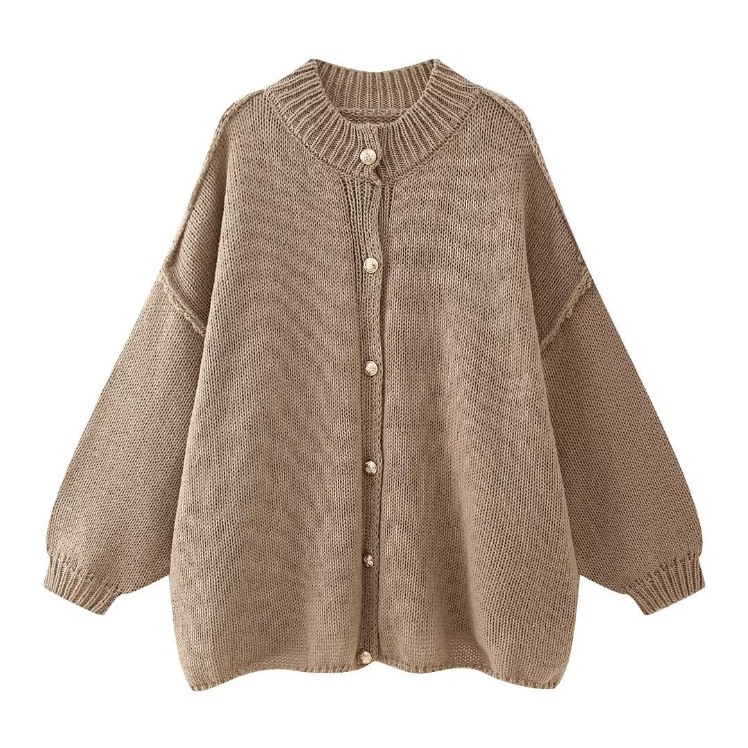 Womens Slimming Versatile Casual Long Sleeve Sweater