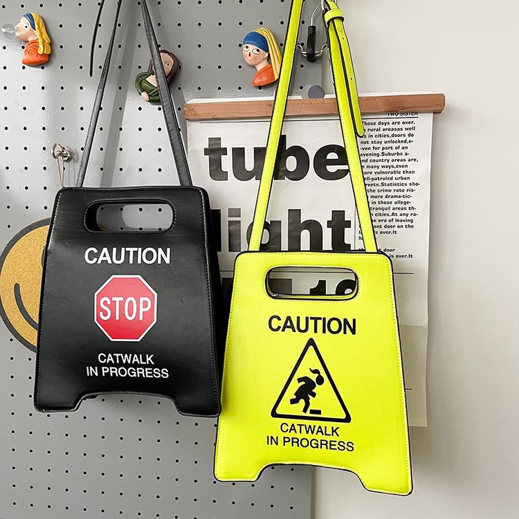 Creative  Parking No Driving License Plate Retro Handbag