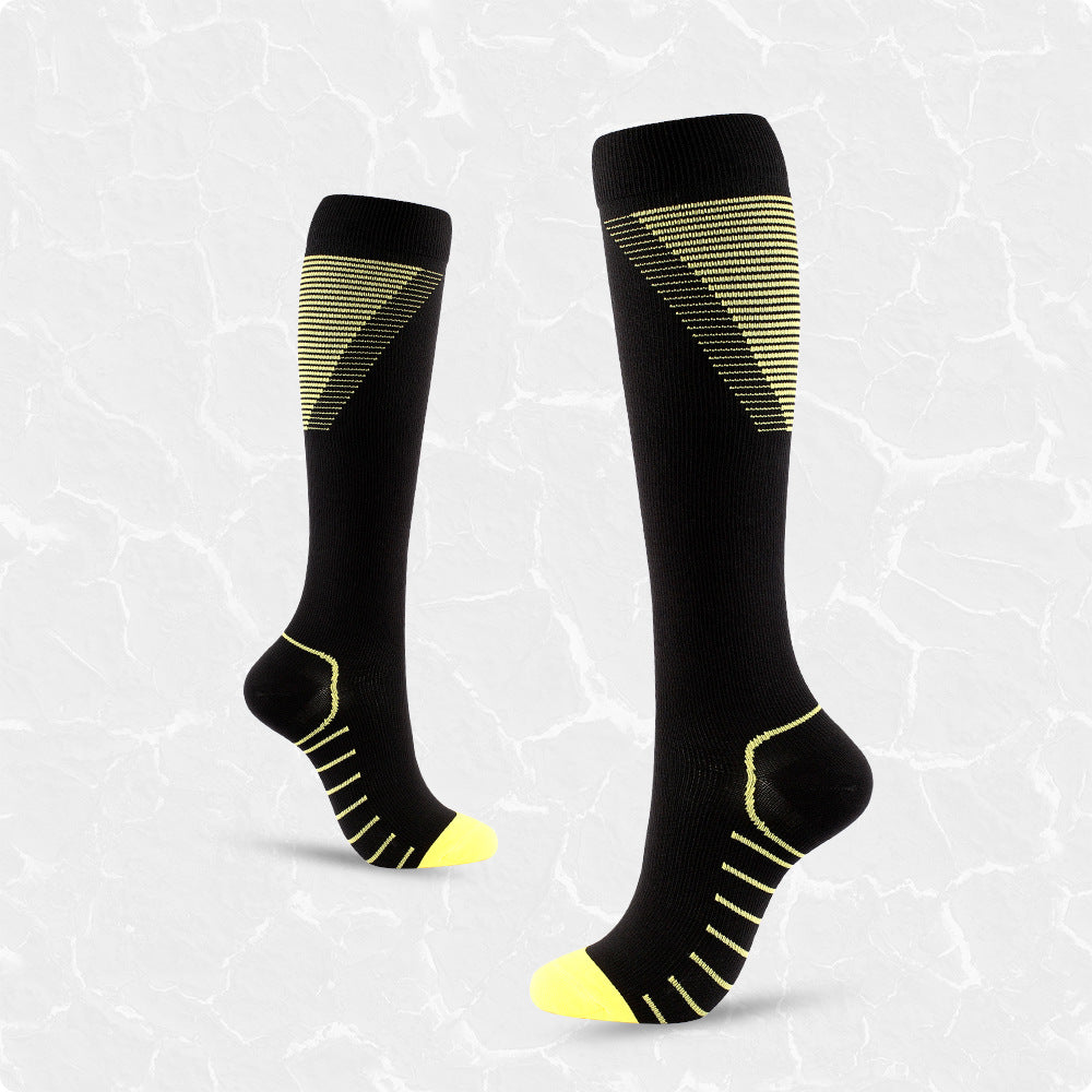 Xun New Color Pattern V-shaped Compression Stockings