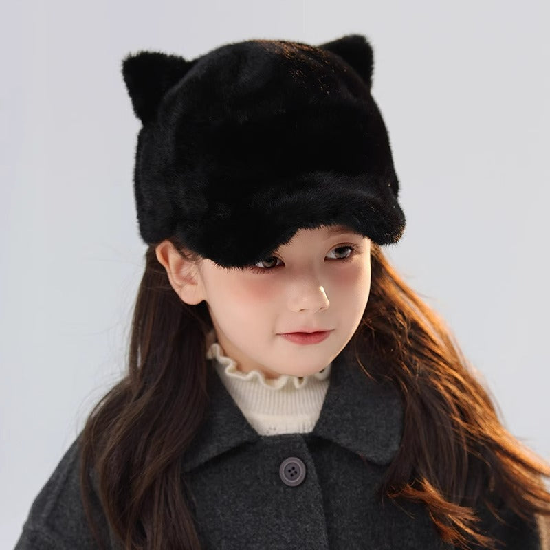 Children's Hat Thickened Warm Plush Baseball Cap