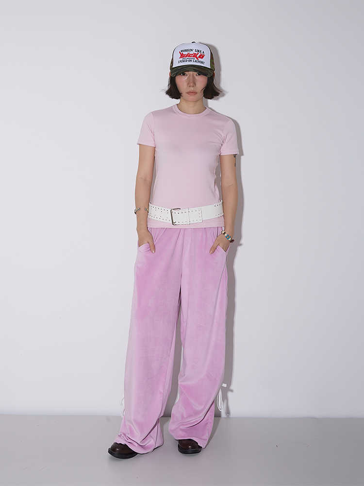 Velvet Wide-leg Pants Women's High Waist Loose Drooping Straight-leg Pants