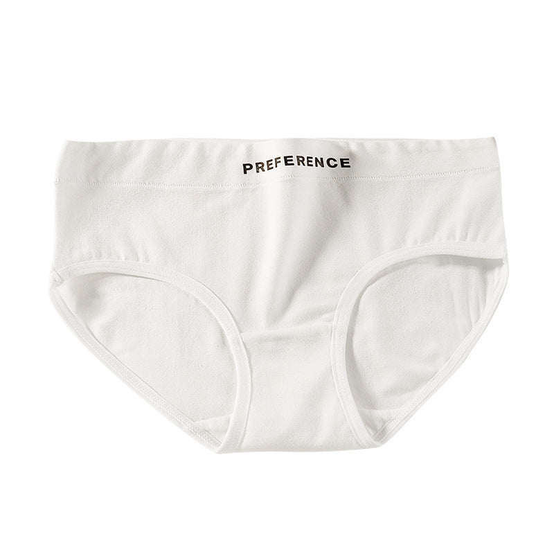 Women's Fashion Breathable Traceless Mid-waist All Cotton Underwear
