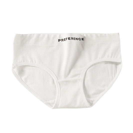 Women's Fashion Breathable Traceless Mid-waist All Cotton Underwear