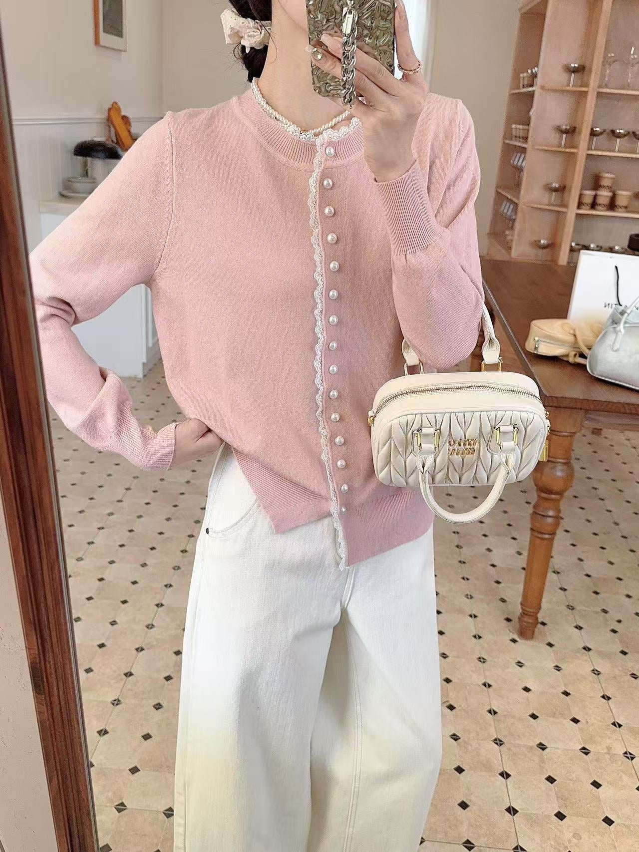 Women's Western Style Youthful-looking Chic Round Neck Long Sleeve Top