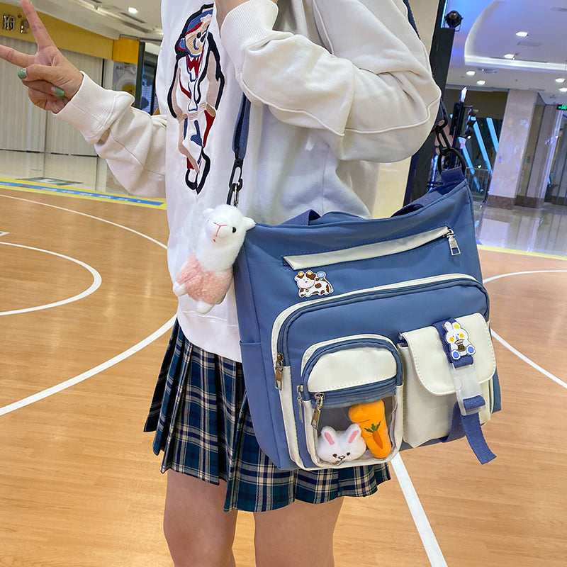 New Women's Large Capacity Japanese Cute Messenger Shoulder Bag