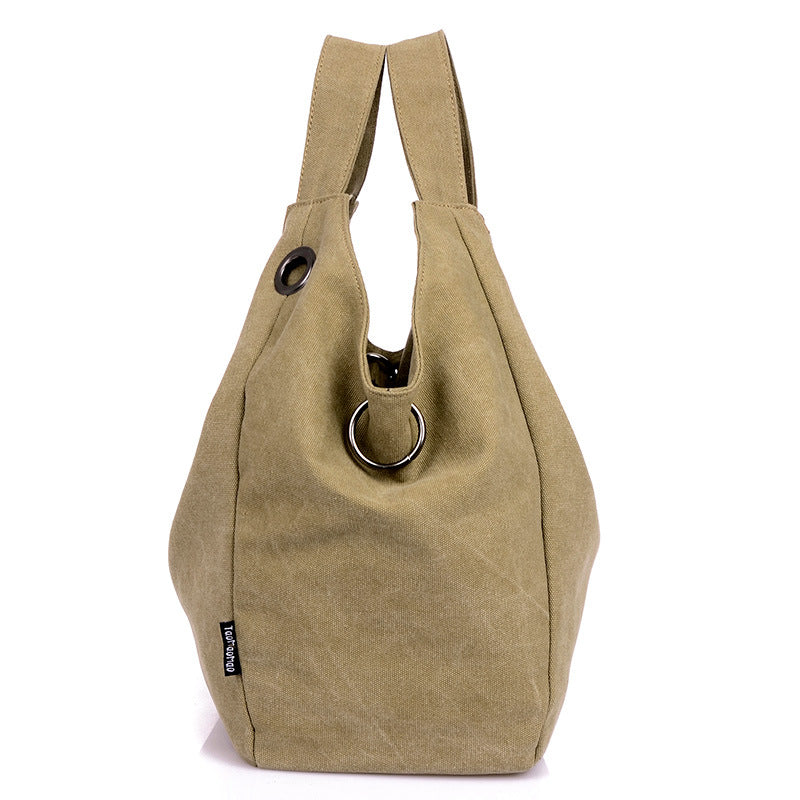 Large Capacity Canvas Backpack Retro Portable
