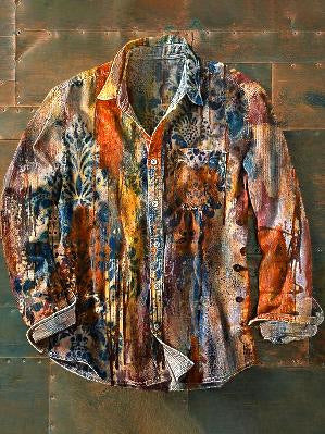 New Retro Men's Long Sleeve Top Shirt