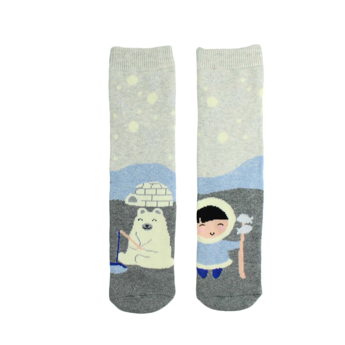 Cartoon Straight Terry Women's Socks Thickened And Warm