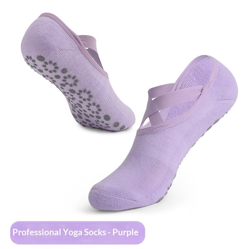 Indoor Fitness Silent Pilates Women's Professional Anti-slip Dance Socks