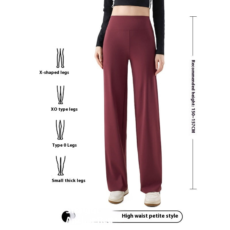 Shark Skin Narrow Version Straight-leg Pants Women