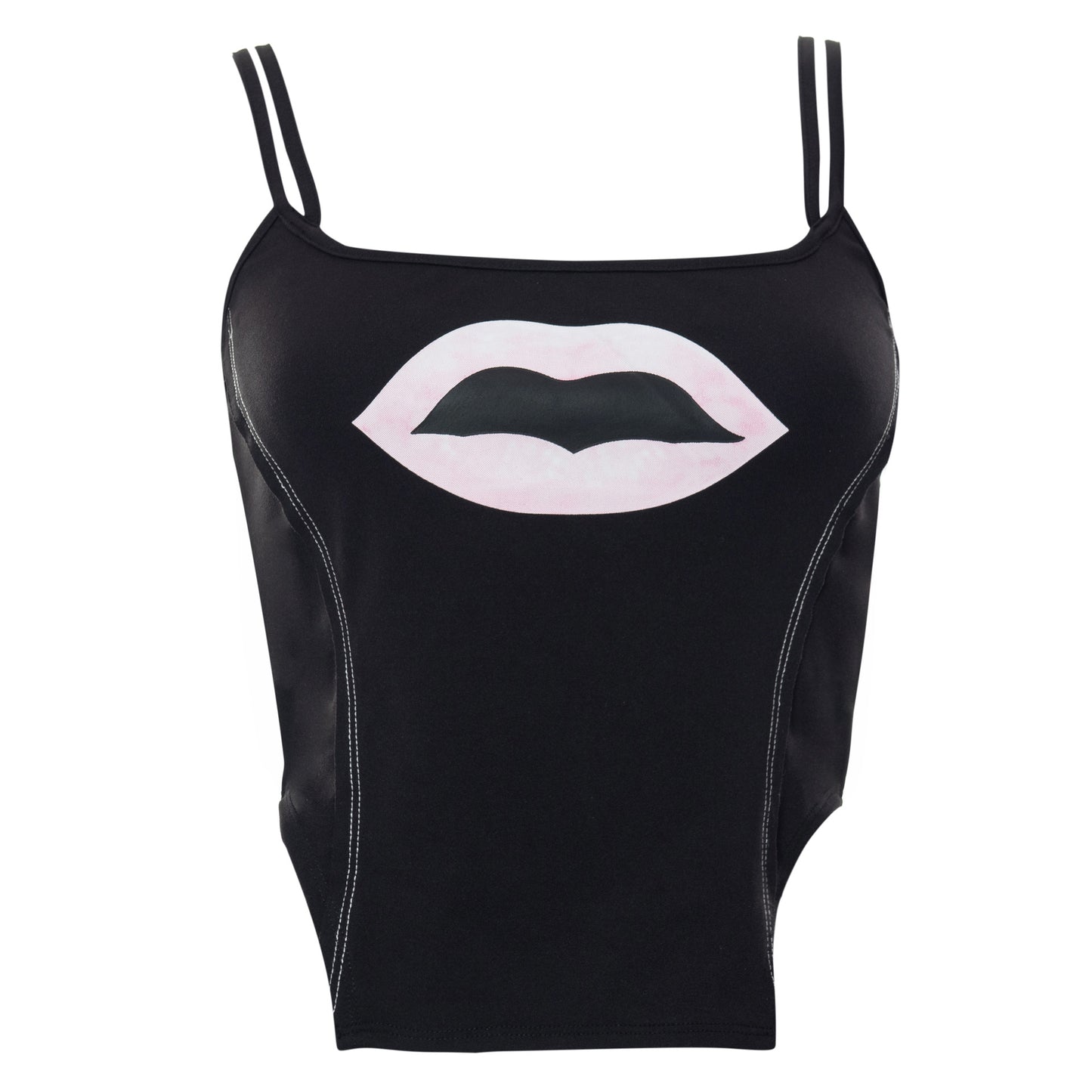 Lip Print Sling Pullover Sleeveless Female