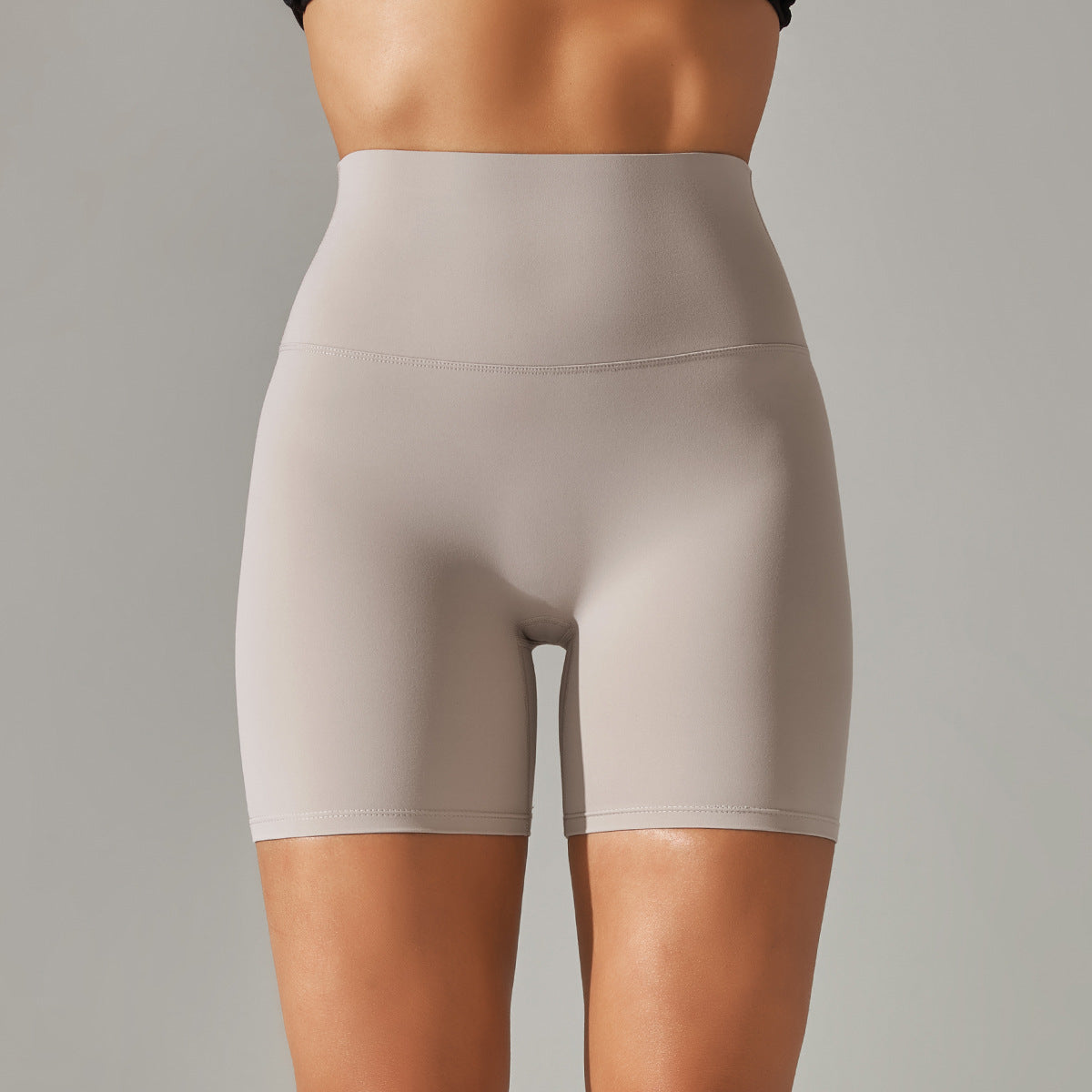 High Waist Peach Hip Tight Belly Trimming Sports Short Shorts