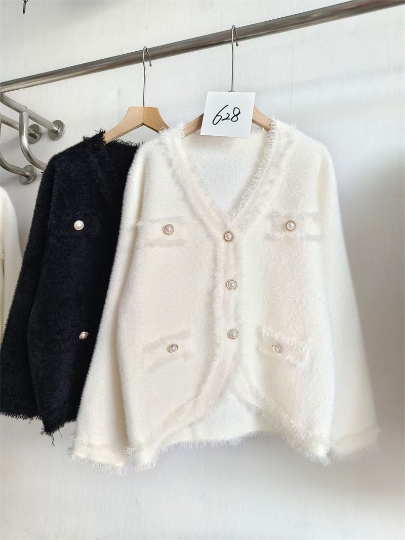 Women's Loose-fitting Tassel Vintage Sweater Coat