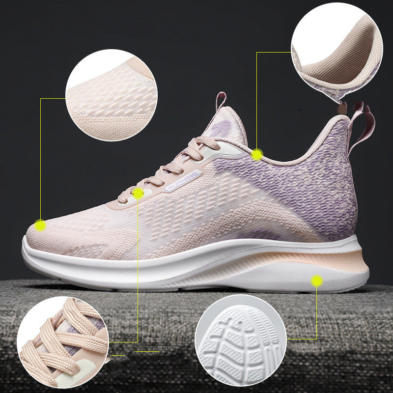 Running Shoes Breathable Soft Bottom Trend Couple Sneakers