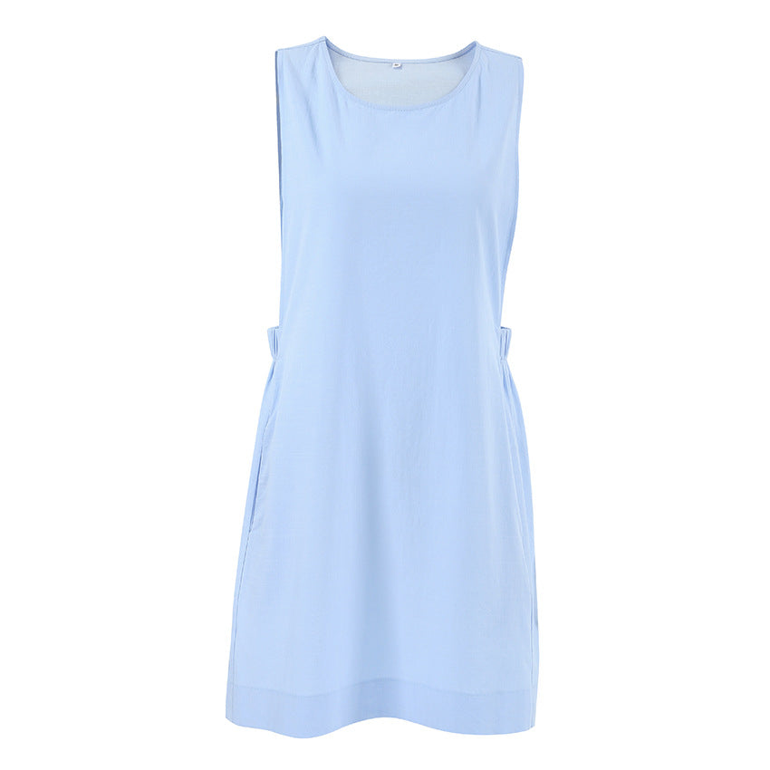 Casual Round-neck One-piece Nightdress For Womencomfortable And Breathable