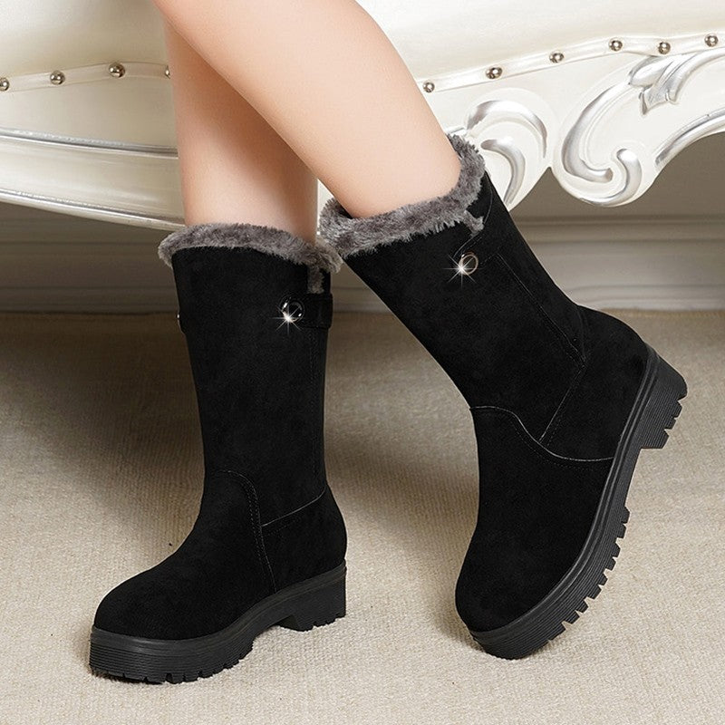 Short Boots Plus Velvet Thick Warm Boots