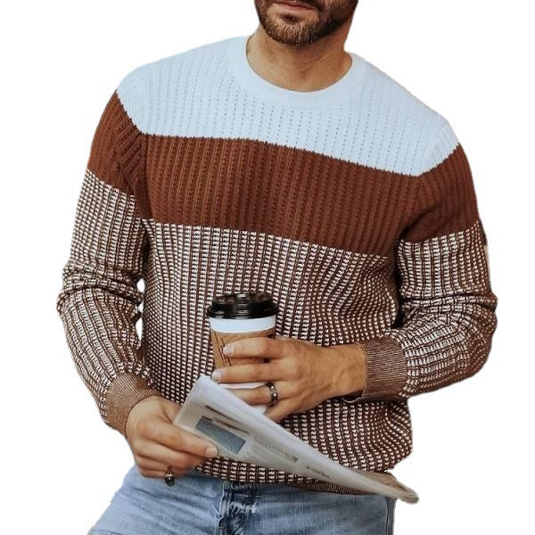 Men's White Brown British Style Fashion Casual