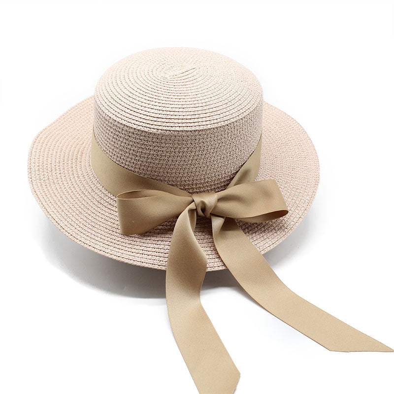 Summer Flat Brim Straw Hat Female Japanese And Korean