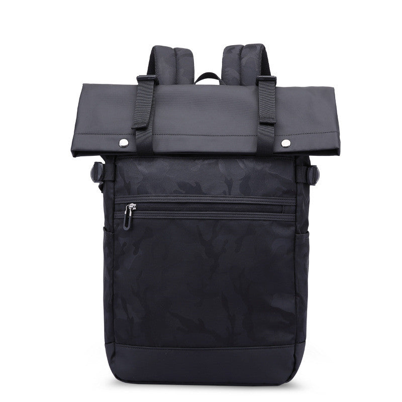 Men's New Double Shoulder Computer Bag Street Trend