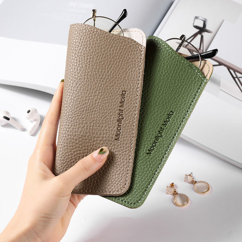 Ins Style Japanese Glasses Storage Bag Portable Thin Women