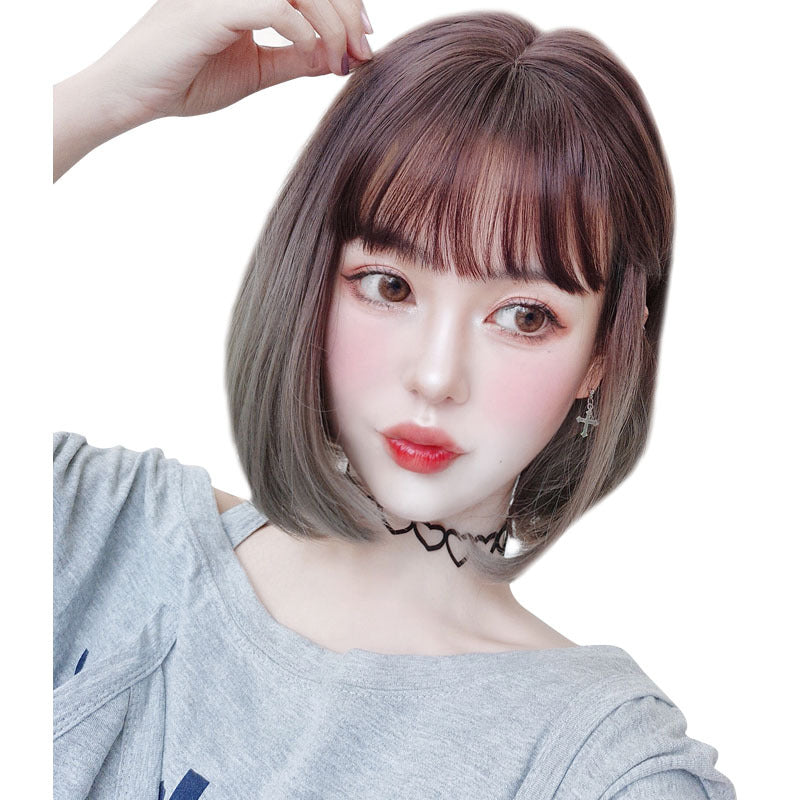 Air Bangs Korean Net Red Wig Set