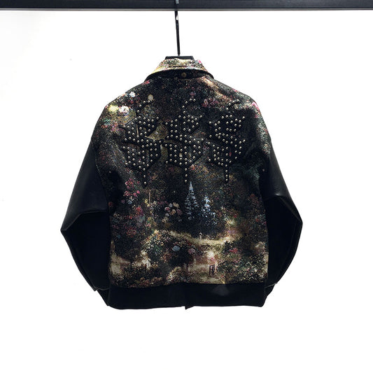 Machine Embroidery Jacket Loose Fashion Baseball Uniform