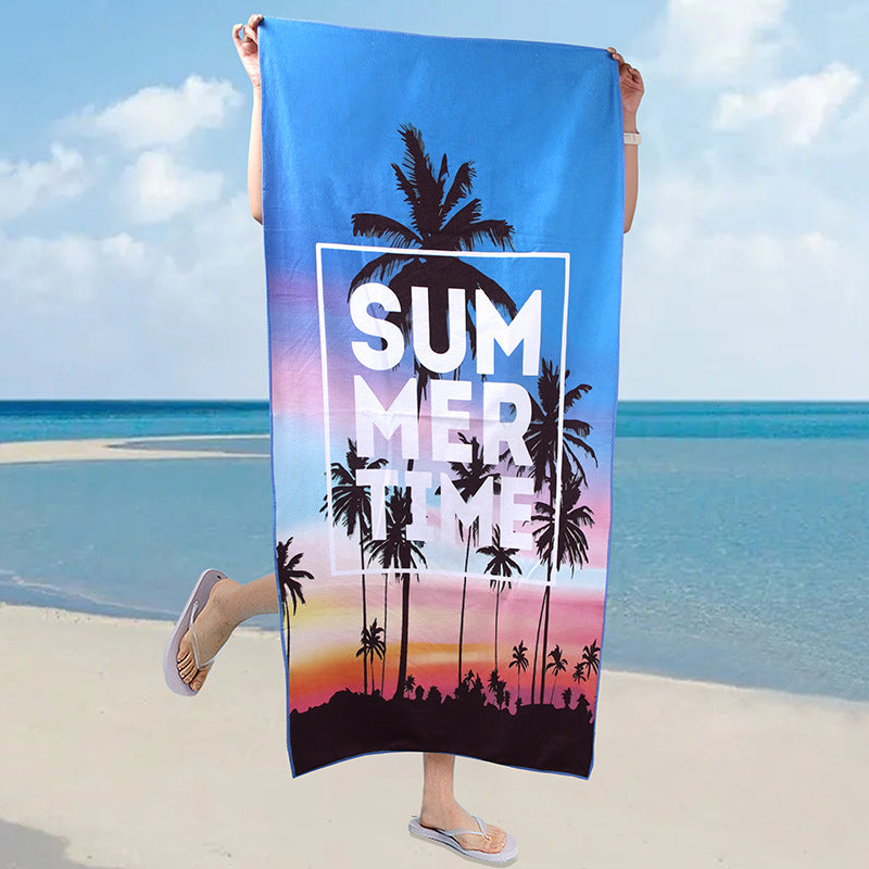 70150 Heat Transfer Printing Microfiber Shawl Portable Quick-drying Bath Towel