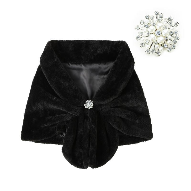 Fashion Faux Fur Women's Shawl