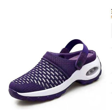 Baotou Sandals And Slippers Women Wear Thick-soled No Heels In Summer Fashion Foreign Trade Plus Size Holiday Beach Sandals