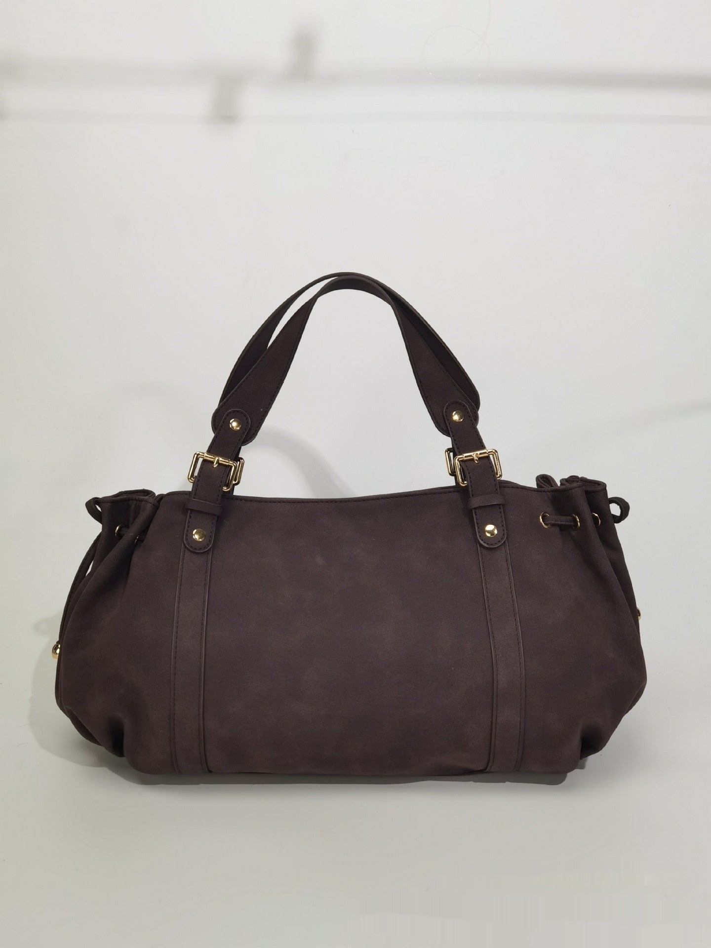 Womens Solid-Color Simple Tote HandbagShoulder Bag