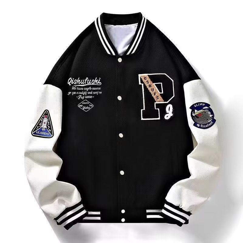 New Stylish Unisex Patchwork Color-block Mens Casual Jacket