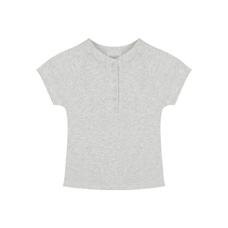 Thai-style Commuter Top A Soft Understated Short-sleeve T-shirt For Layering
