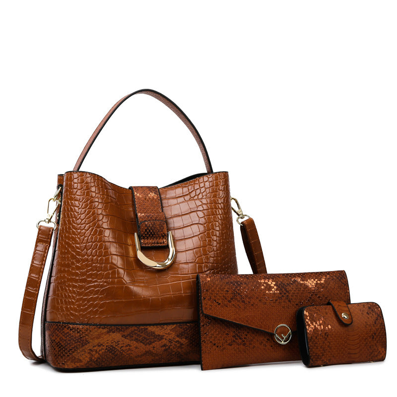 Urban Minimalist Bucket Bag Handheld And Crossbody