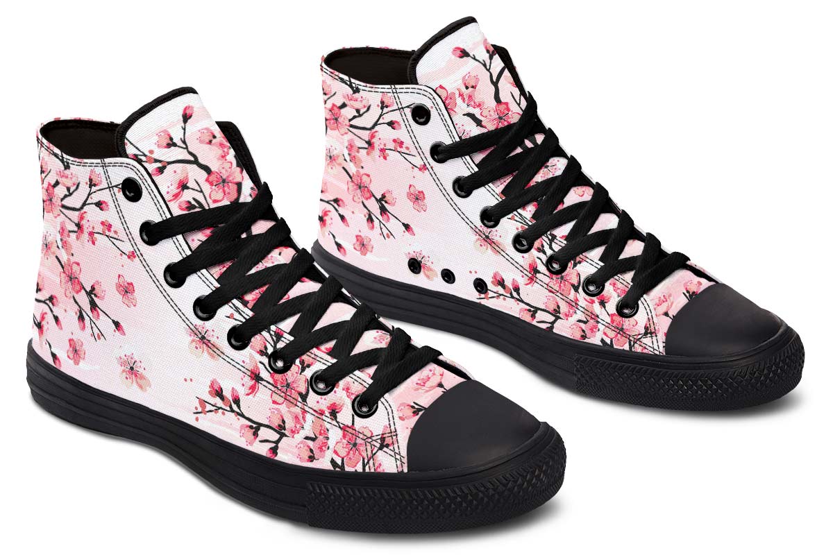 Printed Couple High-top Canvas Shoes