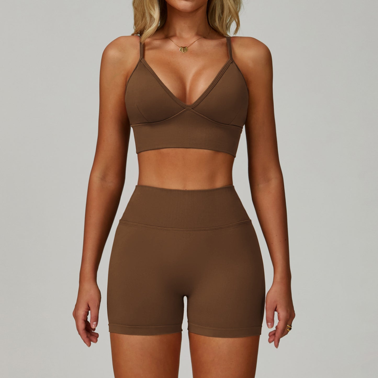 Seamless Tight Yoga Suit Waist Slimming Quick-drying Workout Clothes