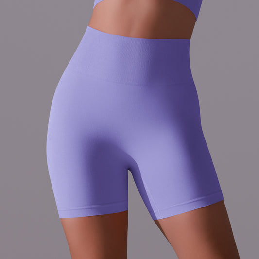 Europæiske og amerikanske sports-leggings med høj talje, mavekontrol, åndbar stretch og ferskenhofte-effekt