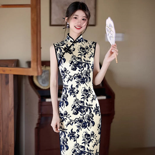 Fashionable Minimalist Retro Slim Fit Womens Dress